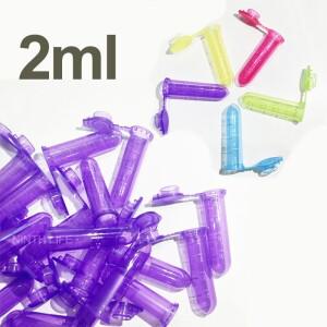 500Pcs  스냅 캡이있는 폴리 프로필렌 졸업 마이크로 원심 분리기 튜브  2ml  실험실 용  병
