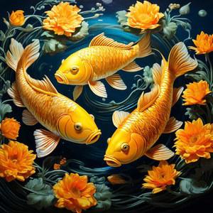 도안 세트 금전운 큐빅 까치와 모란 골드 분홍 핑크 초대형 불교십자수 노을 길조 공작새