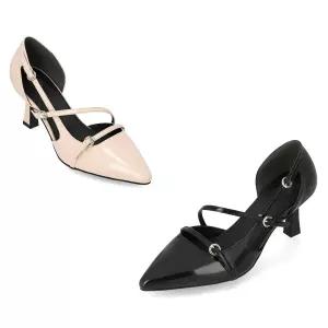 엘칸토 인텐스 여성 사이드 오픈 스트랩 펌프스 7cm LCWD70I613