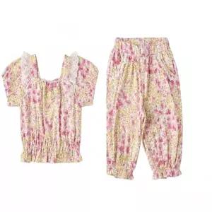 밍크뮤ch 레인보우플라워피마티셔츠팬츠세트(유아베이비돌선물) (3631533205)