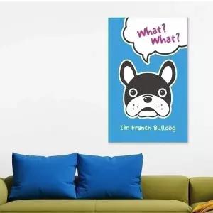 ( WEV790W1 출고옵션 - 35X55cm ) 강아지 캔버스액자 아임 프렌