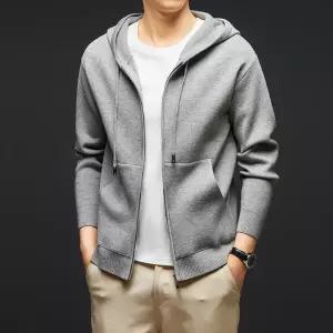 남자가디건 벨벳 실크 스웨터 가디건 집업 겨울 니트 도톰 600g 심쿵마켓