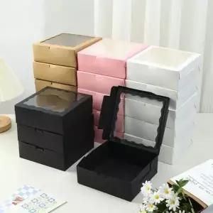 투명창 접이식 박스 포장 선물상자 4color LM-0803