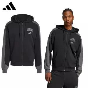 [아디다스] 컬리지 남성 풀집 후드 자켓 KH2762