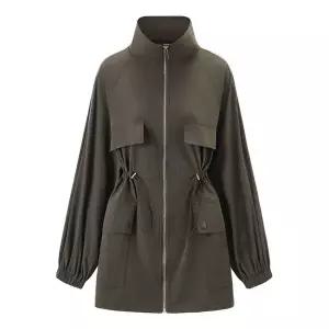 [하프클럽/보니스팍스]데일리 허리스트링 집업 야상 자켓 (XQ1JK003L0)