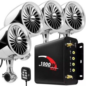 고출력 오토바이스피커 블루투스 엠프 서브 2v 바이크 4채널 우퍼 방수