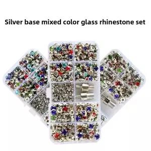 디자인 주얼리 세트 박스 포장 유리 실버 바닥 골드 펜던트 비즈 액세서리 및 부품 본토