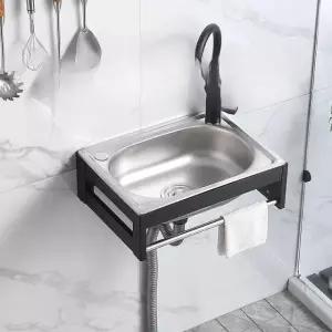 월행거 스테인리스 워시볼 주방싱크 올인원세트 SUS 메탈 컴팩트 설치형