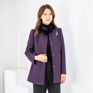 엄마옷 렉스퍼 모직 정장 하프 코트 1GHJ25362 중년여성 마담 60 70대  빅사이즈 할머니