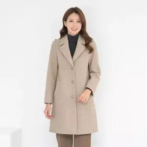 엄마옷 울 누빔 카라 무지 정장 반코트 1GHJ25119 중년여성 마담 60 70대  빅사이즈 할머니