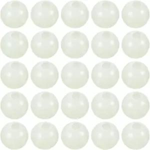 MMETXITY 글로우 낚시 구슬 - 플라스틱 야광 원형 부드러운 미끼 알 리그가 야외 태클 도구에 적용됩니다