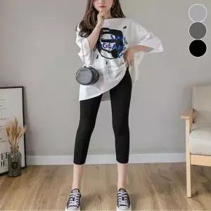 레깅스 신축성 얇은 8부레깅스 여름 모달 쿨 쫀쫀한 WFLOZUF