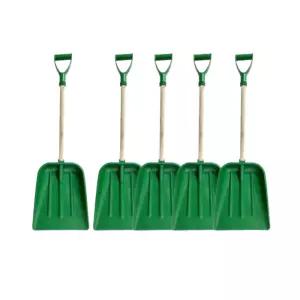 제설삽 P삽 눈삽 5세트 손잡이형 나무자루 넉가래 도로 농기구 밀대 농가