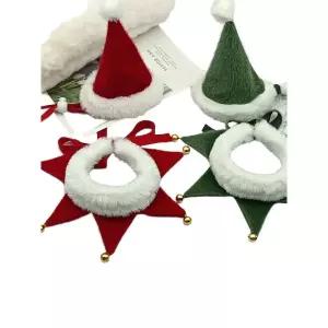 반려동물 크리스마스 목도리 방울 스카프 고양이 강아지