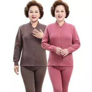 3중 누빔 내복세트 중장년용 순면 상하의 보온 내의