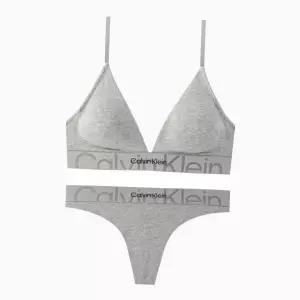 [Calvin Klein]UNDERWEAR CK 여성 브라렛티팬티 세트 QF6990QF6992 GREY 698464