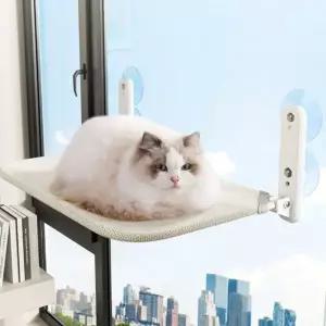 [에이치플러스몰]고양이 해먹 대형 유리 부착 거치대 창문용 침대