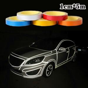 자동차 반사 스티커 바이크 오토바이 자전거 맥세이프 경고 림 데칼 테이프 액세서리 5 색 장식
