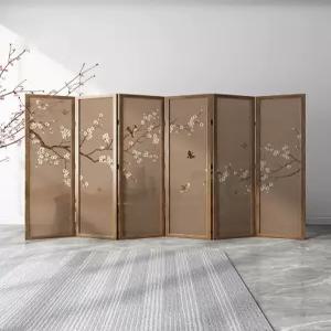민화 파티션 병풍 매화 인테리어 동양화 중식당