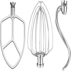 키친에이드 5-6 Qt 볼 트 스탠드 믹서용 와이즈렛 스테인리스 스틸 액세서리 와이어 휘스크 6개 비터 반죽
