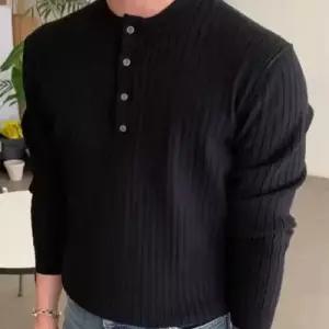 니트 버튼 골지 라운드넥 긴팔 2color 훈남룩 남자 WFLQ8G4