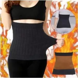 스웨터 웜라이닝 복대 블랙컬러 스타일 스판덱스 복부허리 배워머 (WFKK0QC)