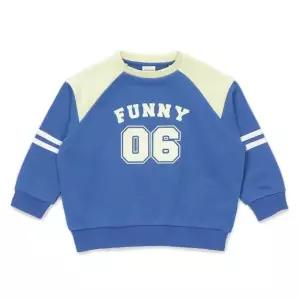 래핑차일드 (BL) 래터링 배색 맨투맨티셔츠 (86119332020)