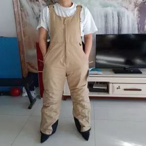 빅사이즈 스키복 하의 방수 보온 M 방한 멜빵 블랙