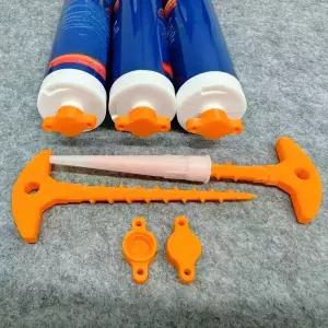 2PCS 실란트 노즐 클리너 캡은 유리 코킹 튜브 표준 크기 DIY 도구의 건조를 방지