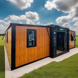 핫 40피트 철제 이동식 컨테이너 하우스 맞춤 디자인 확장형  야외용 표준 사이즈