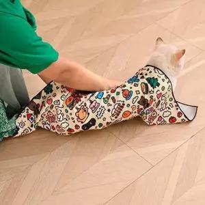 고양이 구속 랩 자체 접착 고양이 손질 랩 고양이와 개 물림 방지 긁힘 방지 탈출 스와들