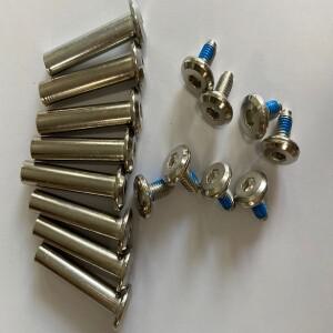 인라인 스케이트 교체 베어링 OD 6mm 나사 휠 액슬 수리 키트 8 개