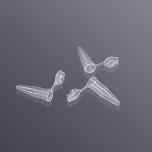 마이크로튜브 원심분리기  투명한 실험실 EP 200 ul 하단 팁 도장 패키지  1000/PK  0.2ml