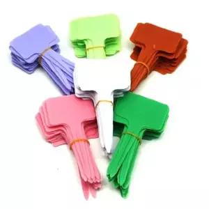 알록달록 화분용 플라스틱 식물 라벨/이름표/네임택 (6컬러x20장 셋트)