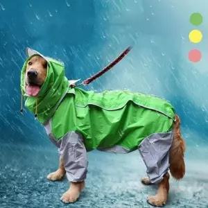 [알티피아]대형견 중형견 강아지 비옷 레인코트 후드형 방수 외출용