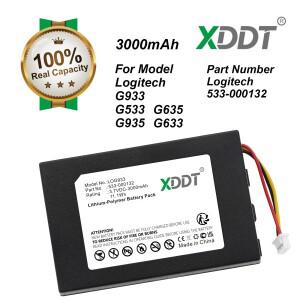 로지텍 G933 533-000132용 3000mAh 무선 헤드셋 배터리