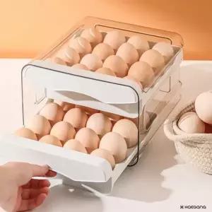 계란 냉장 보관 서랍형 트레이 케이스 달걀 정리함 슬라이딩 수납함