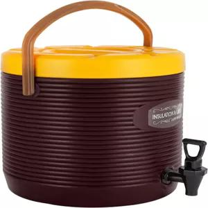 카르웨수 온수 및 냉음료 디스펜서 수도꼭지가 있는 3.4Gal 단열 음료 스테인리스 스틸 버킷 커피 티