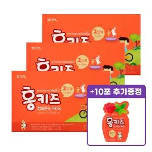 (정품) 10포 추가 증정 참다한 홍키즈 컴파운드케이K 2단계 어린이 홍삼 키즈 유아 발효 30포, 3개