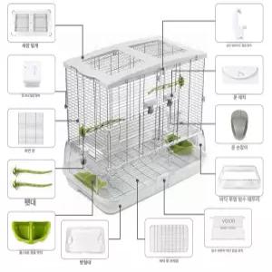 비전 M02 와이어 미디엄 케이지 카나리아 홈 버드 핀치 잉꼬