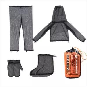 방충복 모기장 옷 캠핑 세트 모자 상하의 야외