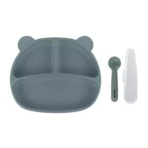 베베락 포네르 유아 이유식 식판 흡착 블루그레이 BNA