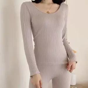 얇은 골지 경량 슬립 내복 세트 하이웨이스트 이너 WB8FBAF