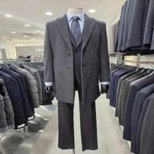 [트루젠]남성 겨울 캐시미어 혼방 싱글 체스터 코트