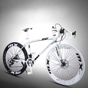 입문용 24 화이트 중학생 26 7단 가벼움 솔리드 출퇴근 로드자전거 자바 싸이클