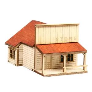 영공방 HO 웨스턴스토어 (YM625)만들기 조립완구 모형 재료 용품 만들기 만들기키트 어린이용 즈용 나무