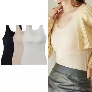 모달 노와이어 브라탑 일체형 캐미솔이어런닝 여성 나시 나시티 이어