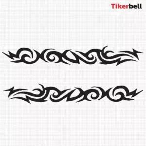 티커벨 타투02 대형 데칼스 TKL-13자동차튜닝 차량꾸미기 꾸미기 차량스 자동차스 익스테리어 테리어