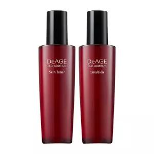 참존 디에이지 레드 에디션 2종 기초세트 스킨 120ml + 에멀전 120ml 단품
