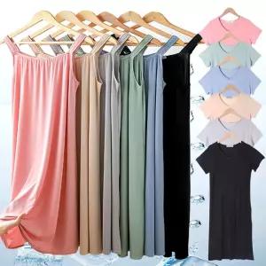 [로즈엘리]44부터 100까지 A라인 홈웨어 잠옷원피스 7컬러 2026